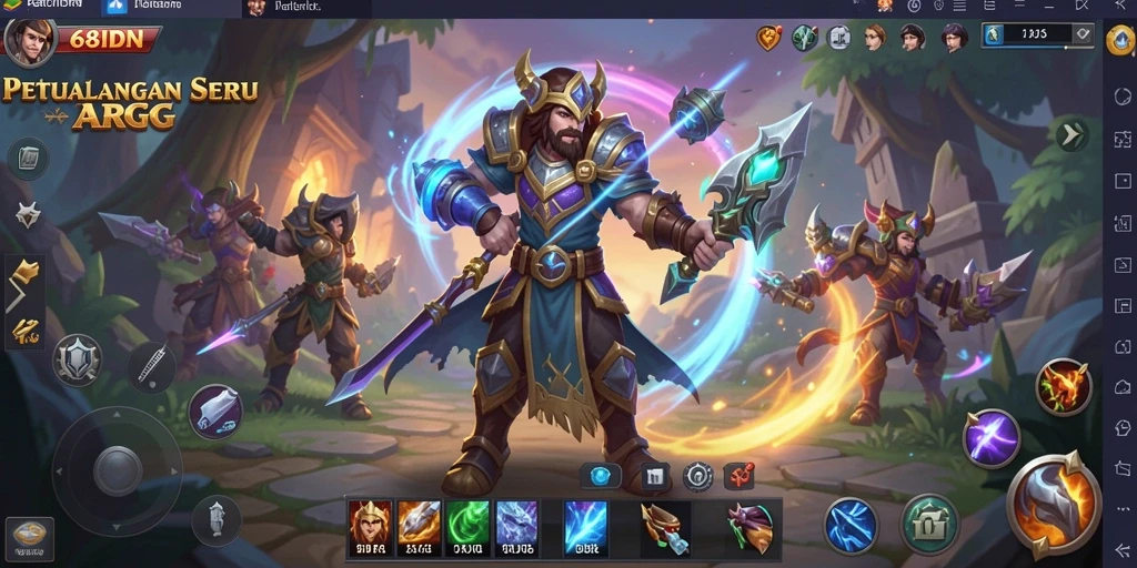 Tangkapan layar menampilkan aksi seru dalam gameplay ARPG.
