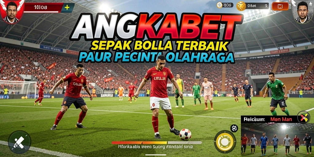 Tampilan menarik dari gameplay sepak bola yang mengasyikkan.