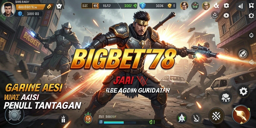 Tangkapan layar utama BIGBET78 menampilkan aksi mendebarkan dalam pertempuran.