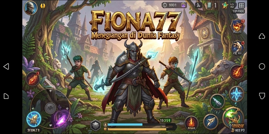 Tampilan gameplay menegangkan di dunia petualangan FIONA77.