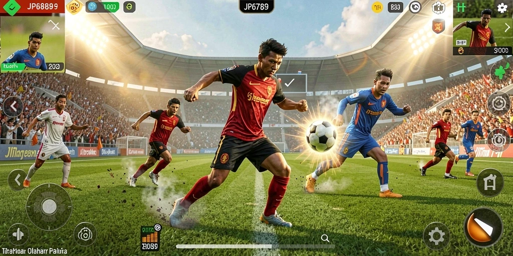 Menampilkan gameplay seru dalam JP6789 dengan aksi olahraga yang mendebarkan.