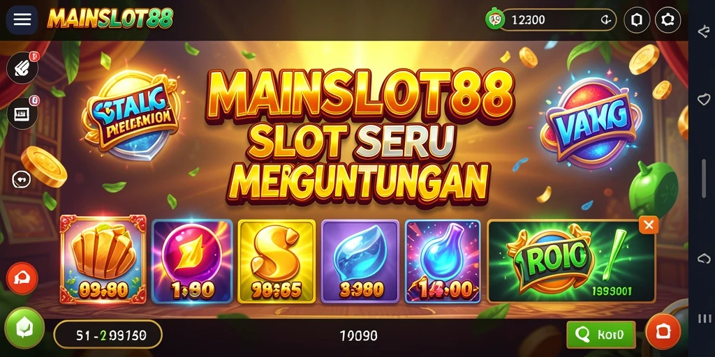 Tampilan gameplay menarik di MAINSLOT88 dengan slot beragam dan fitur bonus.