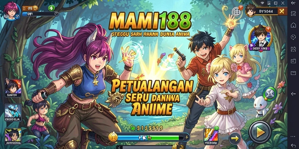 Screenshot MAMI188 menampilkan aksi seru dalam dunia anime yang penuh warna.