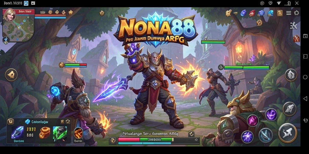 Tampilan gameplay seru dan penuh aksi dari NONA88.