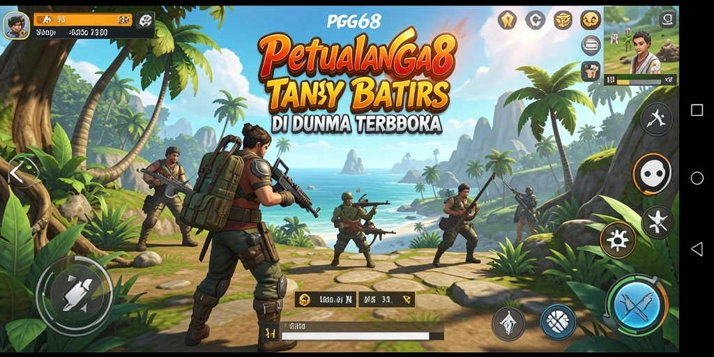 Tangkapan layar PGG68 menampilkan petualangan seru di dunia terbuka.