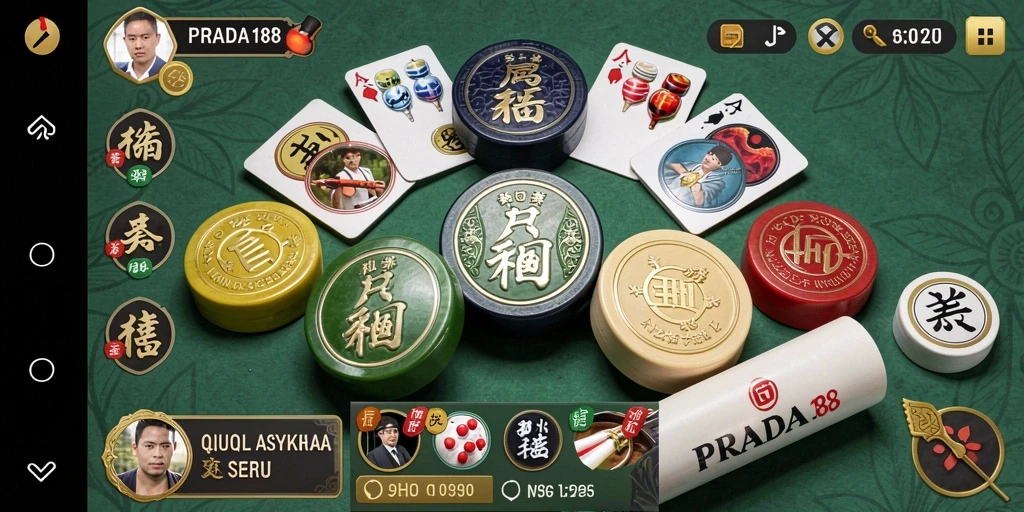 Gameplay seru dalam aplikasi PRADA188 QiuQiu.