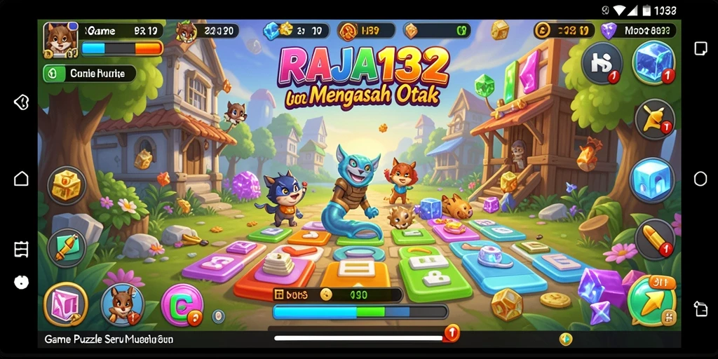 Tampilan gameplay RAJA132 dengan berbagai teka-teki menantang.