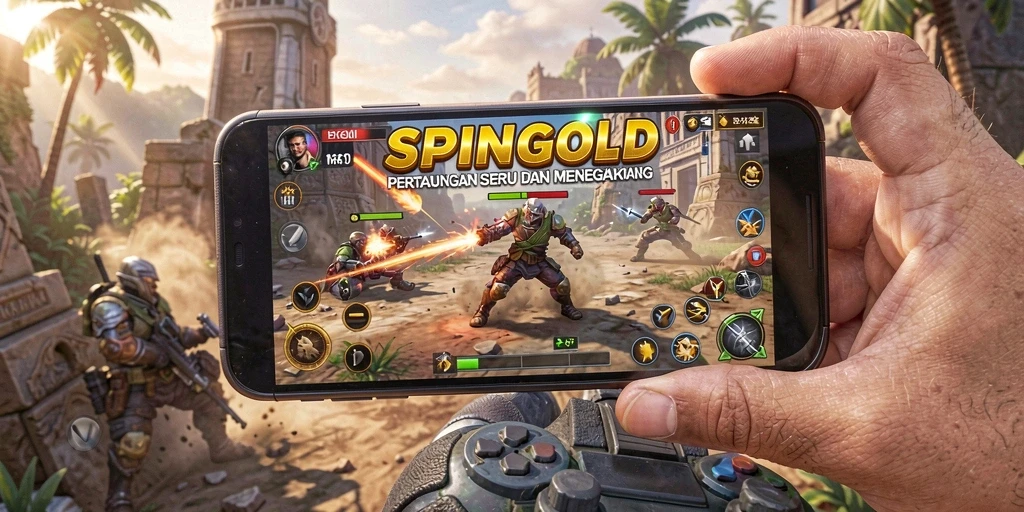 Tampilan aksi menarik dalam gameplay SPINGOLD yang mendebarkan.